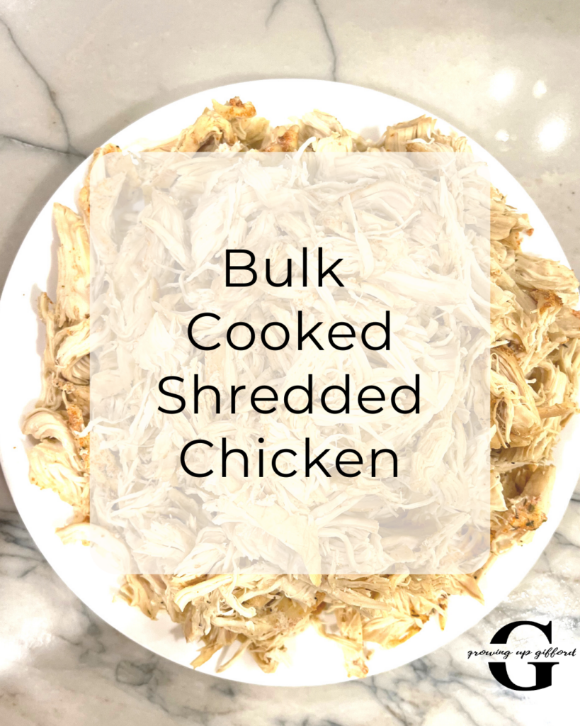 Favorite dinner hack - bulk cooked, shredded chicken