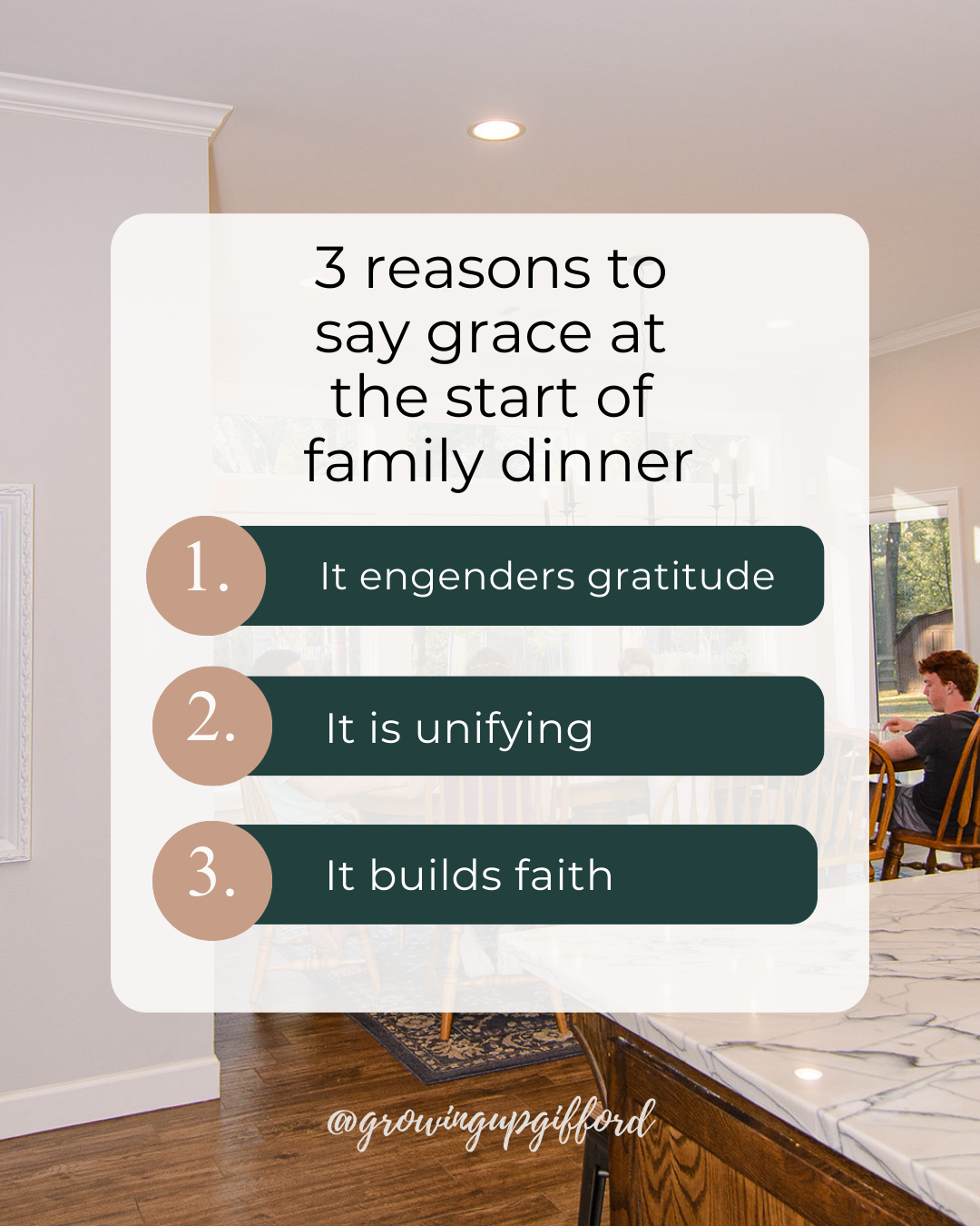 3 Reasons to start family dinner with a blessing over the food